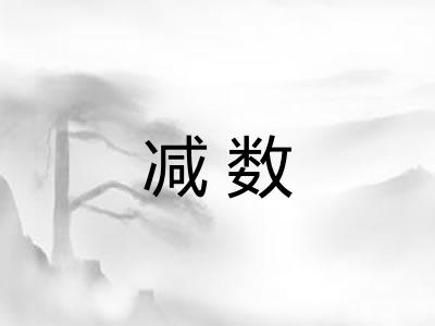 减数