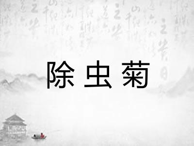 除虫菊