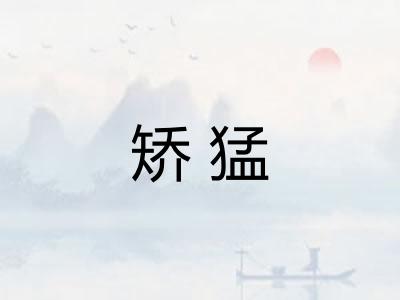 矫猛