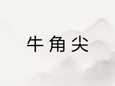 牛角尖
