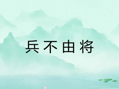 兵不由将