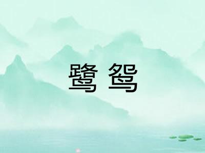 鹭鸳