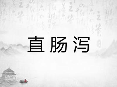 直肠泻