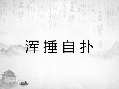 浑捶自扑