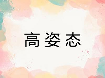 高姿态