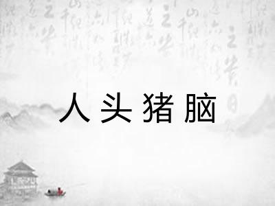 人头猪脑