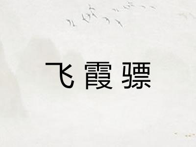 飞霞骠