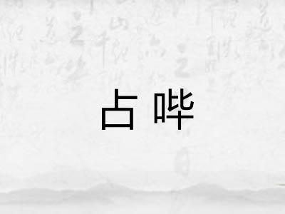占哔