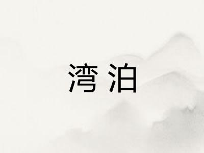 湾泊