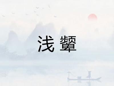 浅颦