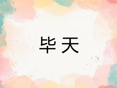 毕天