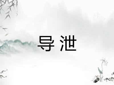导泄