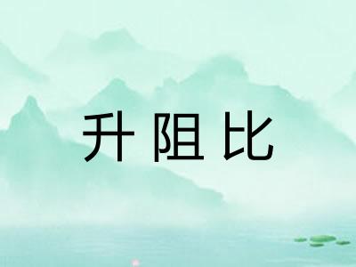 升阻比