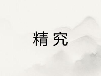 精究