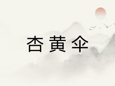 杏黄伞