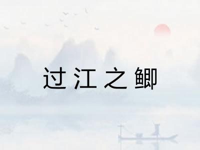 过江之鲫