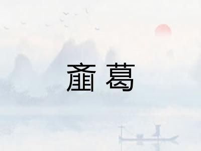 齑葛