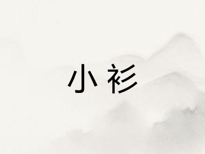 小衫