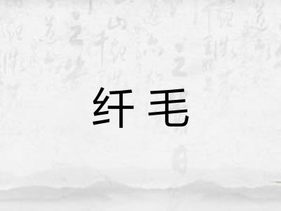 纤毛