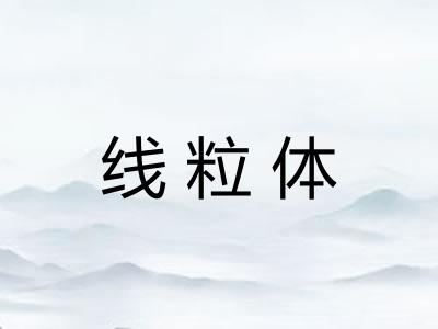 线粒体