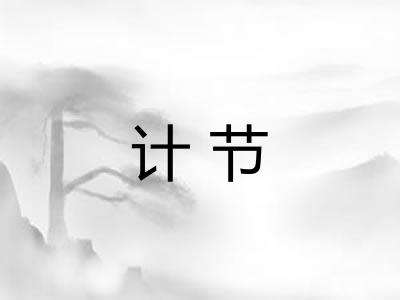 计节