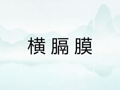 横膈膜