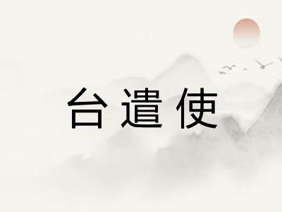 台遣使
