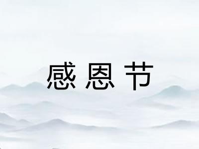 感恩节