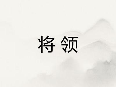 将领