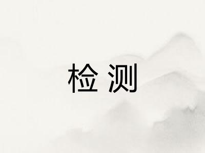检测