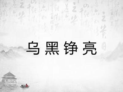 乌黑铮亮