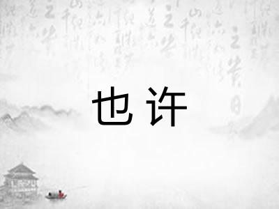 也许