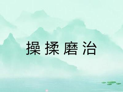 操揉磨治