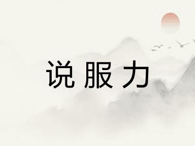说服力