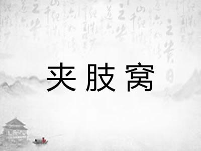 夹肢窝