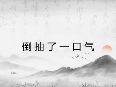 倒抽了一口气