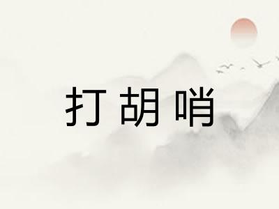 打胡哨