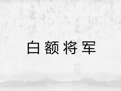 白额将军