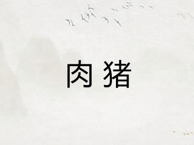 肉猪