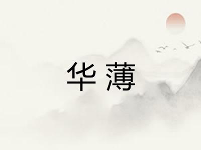 华薄