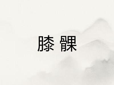 膝髁