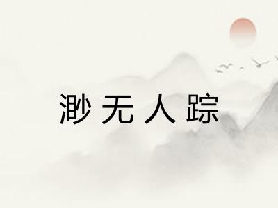 渺无人踪