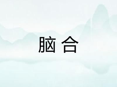 脑合