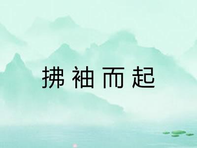 拂袖而起