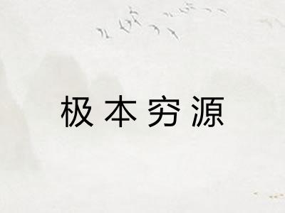 极本穷源