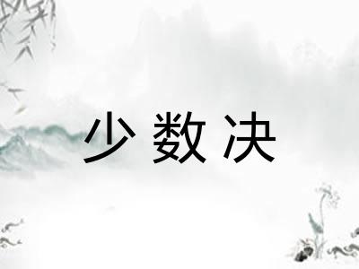少数决