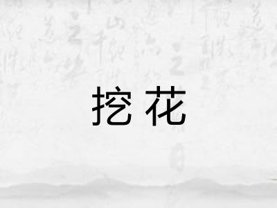 挖花