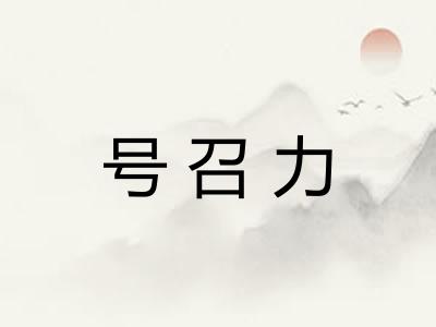 号召力