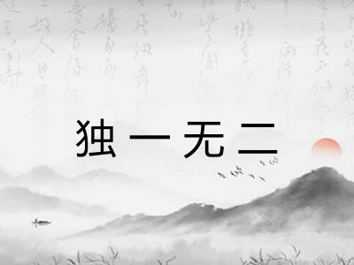独一无二