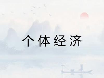 个体经济